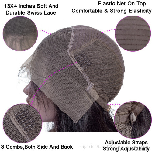 150% Density Brazilian Hair Water Wave Wig With Baby Hair  Pre Plucked Natural Hairline  Lace Front Human Hair Wigs